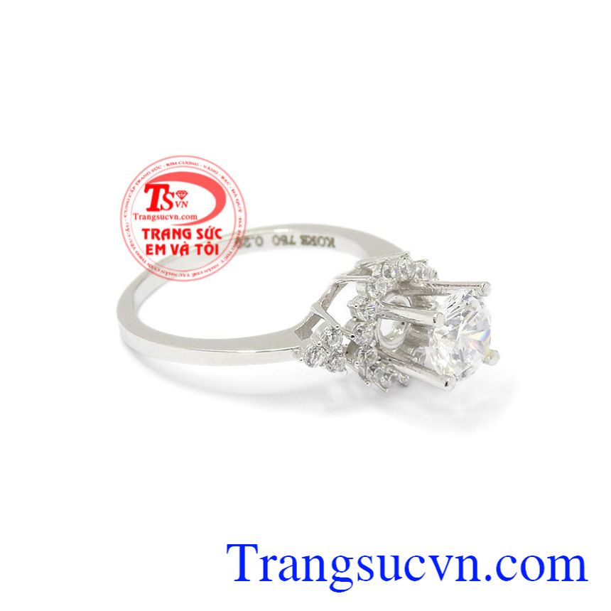 Nhẫn nữ vàng trắng ấn tượng, Nhẫn nữ vàng trắng Nhẫn nữ vàng trắng ấn tượng, Nhẫn nữ vàng trắng