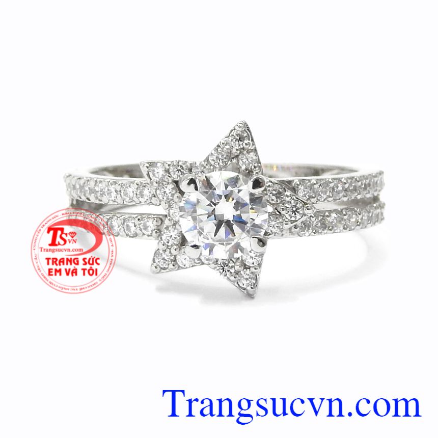 Nhẫn nữ vàng trắng lấp lánh, Nhẫn nữ vàng trắng Nhẫn nữ vàng trắng lấp lánh, Nhẫn nữ vàng trắng