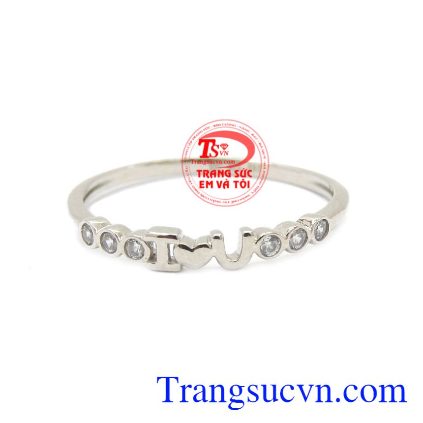 Nhẫn nữ vàng trắng nhỏ xinh, Nhẫn nữ vàng trắng Nhẫn nữ vàng trắng nhỏ xinh, Nhẫn nữ vàng trắng