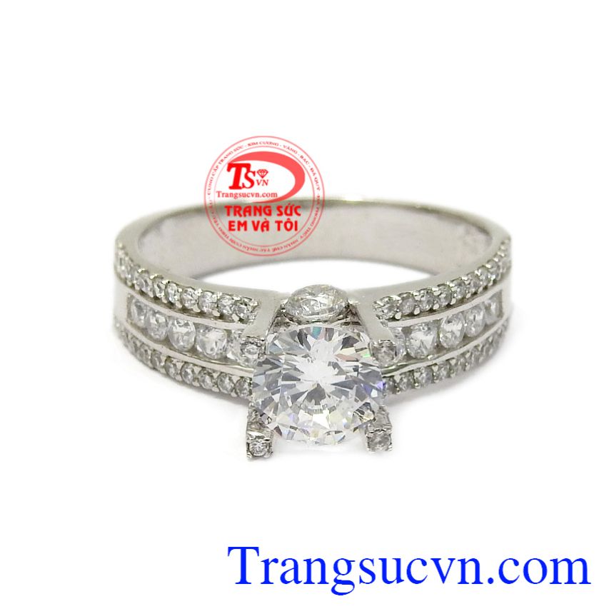 Nhẫn nữ vàng trắng sành điệu, Nhẫn nữ vàng trắng