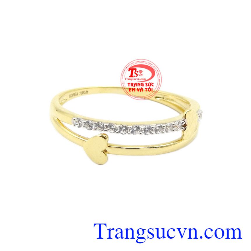 Nhẫn nữ vàng uyên ương, nhẫn nữ vàng