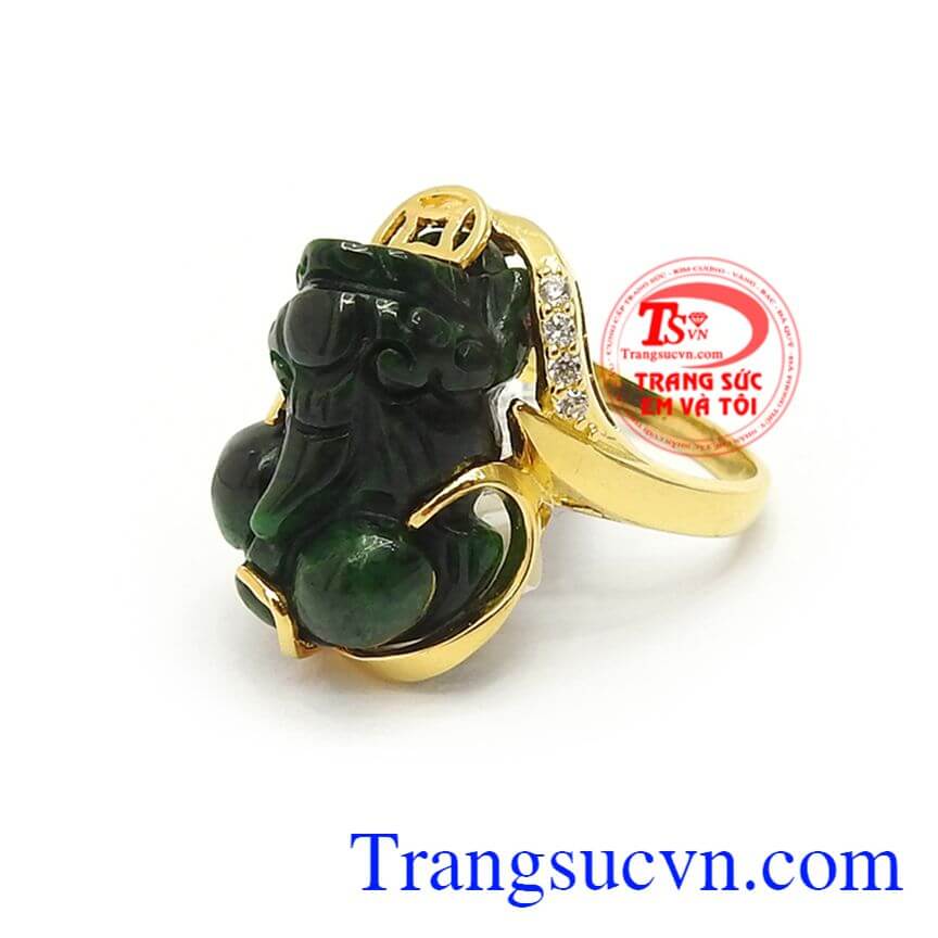 Nhẫn tỳ hưu nữ 14k đeo may mắn, Nhẫn nữ tỳ hưu Nhẫn tỳ hưu nữ 14k đeo may mắn, Nhẫn nữ tỳ hưu