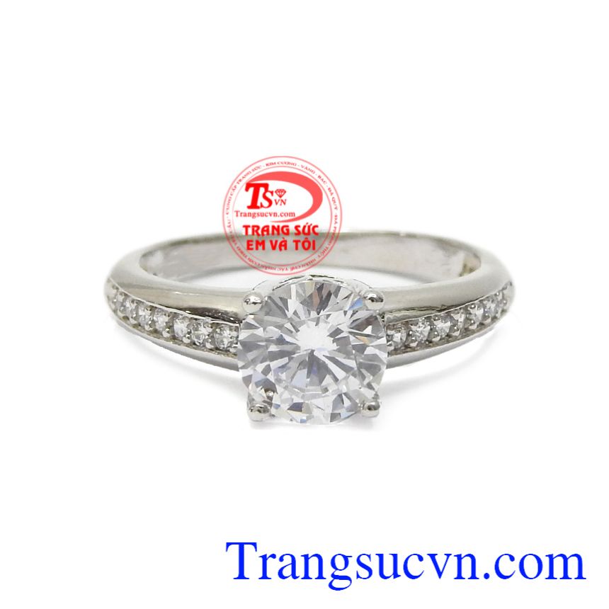 Nhẫn vàng trắng tình yêu nhiệm màu, Nhẫn nữ vàng trắng