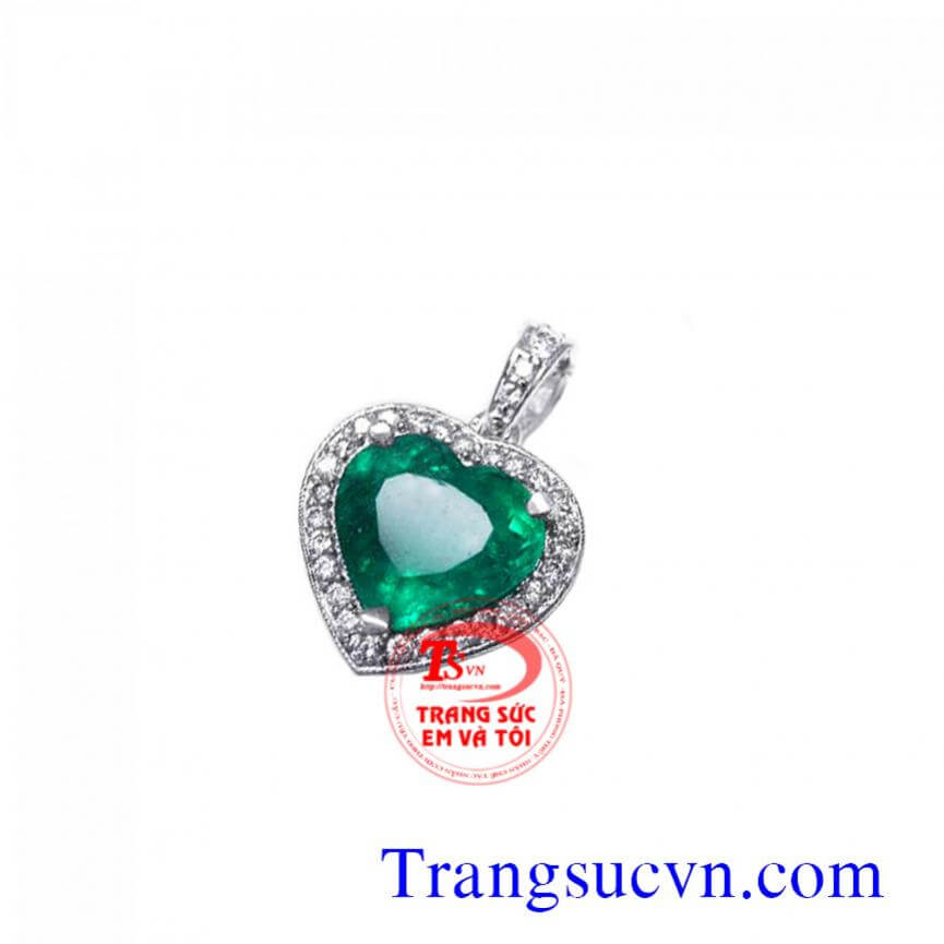 Trái tim emerald xanh, Mặt dây Emerald Trái tim emerald xanh, Mặt dây Emerald