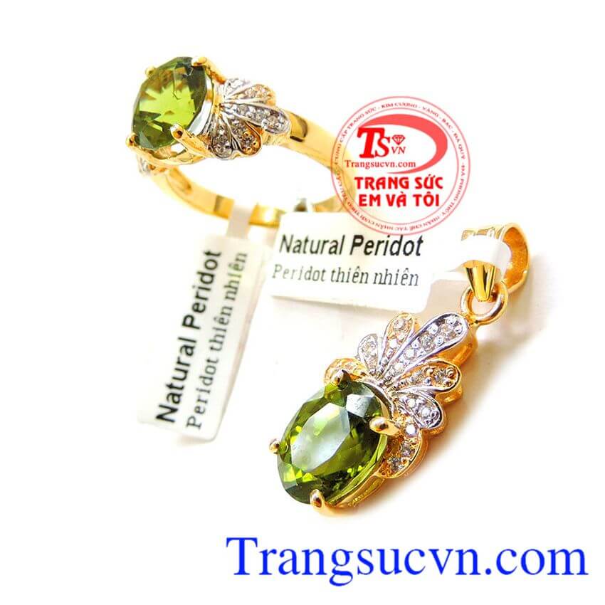 Trang sức Peridot mệnh hỏa, Trang sức bộ Trang sức Peridot mệnh hỏa, Trang sức bộ