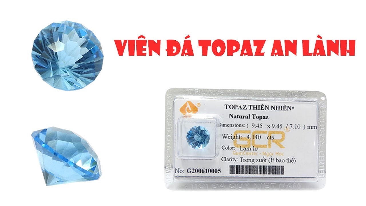 Viên đá Topaz an lành Viên đá Topaz an lành
