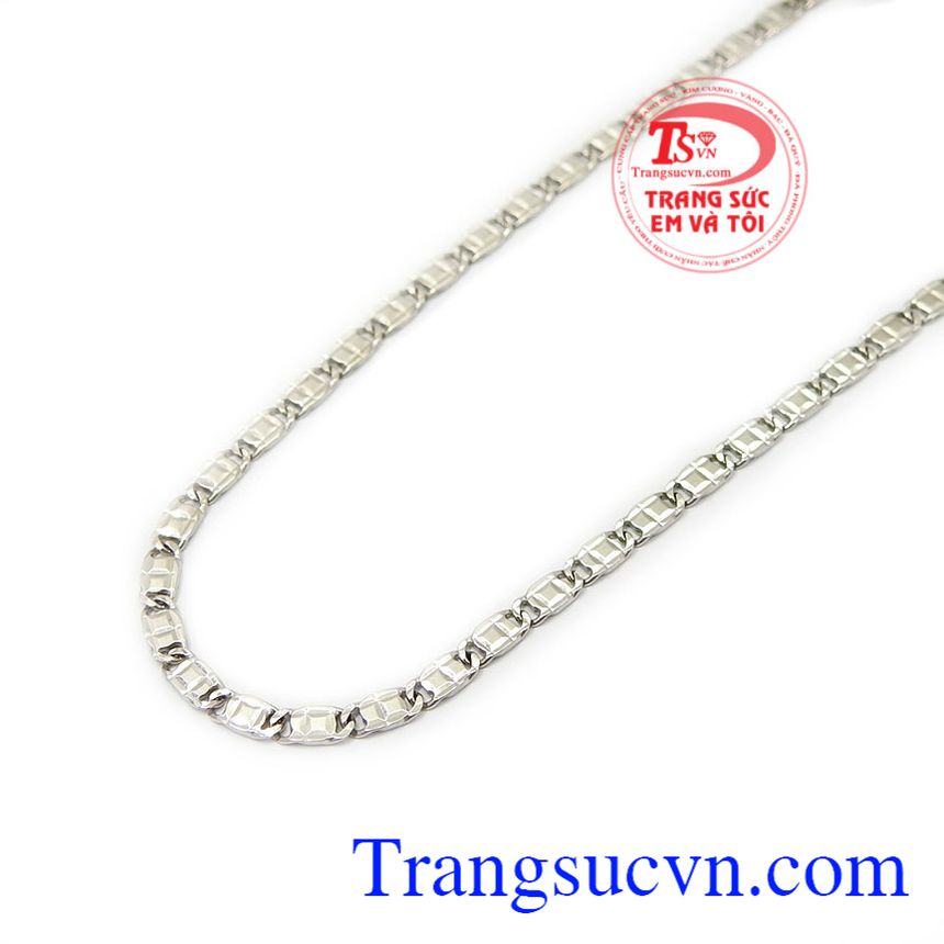 V&ograve;ng cổ v&agrave;ng trắng nữ, D&acirc;y chuyền nữ Italy 10k