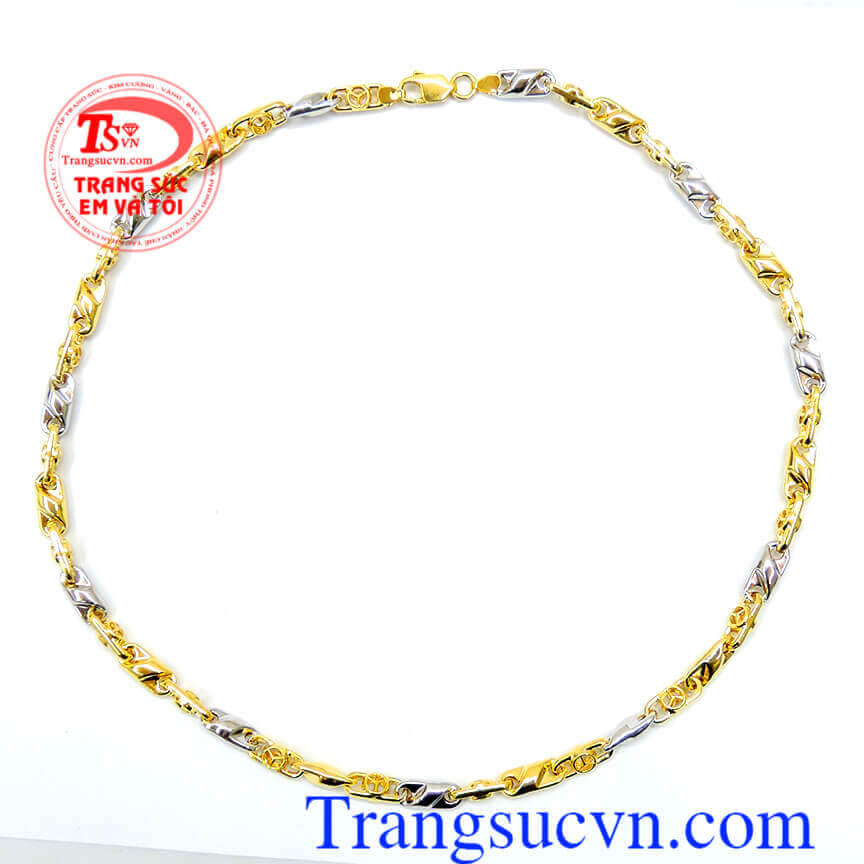 Vòng nam vàng phay sáng đẹp, Dây chuyền nam vàng tây Vòng nam vàng phay sáng đẹp, Dây chuyền nam vàng tây