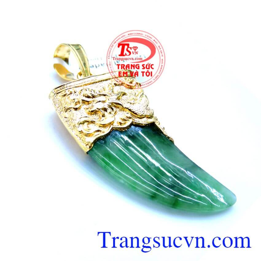 Vuốt ngọc may mắn, Mặt dây vàng tây đá quý Vuốt ngọc may mắn, Mặt dây vàng tây đá quý