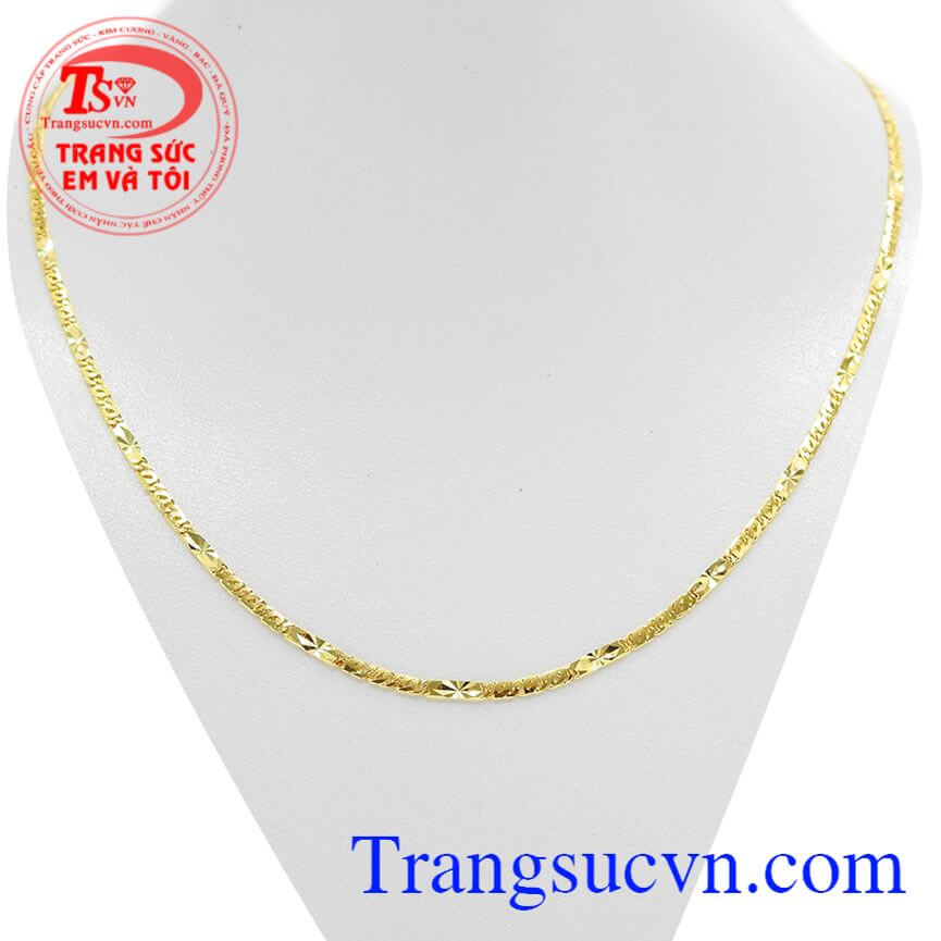 Dây chuyền mới, Dây chuyền thiết kế kiểu dáng trẻ trung,thời thượng.Dây chuyền sáng bóng bền đẹp