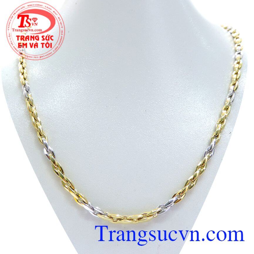 Dây chuyền nam vàng ý tinh tế, Dây chuyền nhập khẩu vàng tây dành cho phái mạnh.