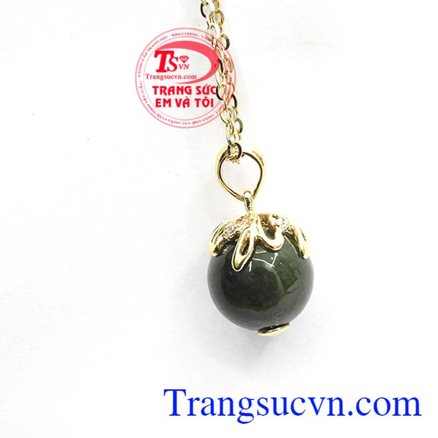 Mặt dây nữ quý phái, Mặt dây nữ ngọc cẩm thạch, Mặt dây sang trọng 