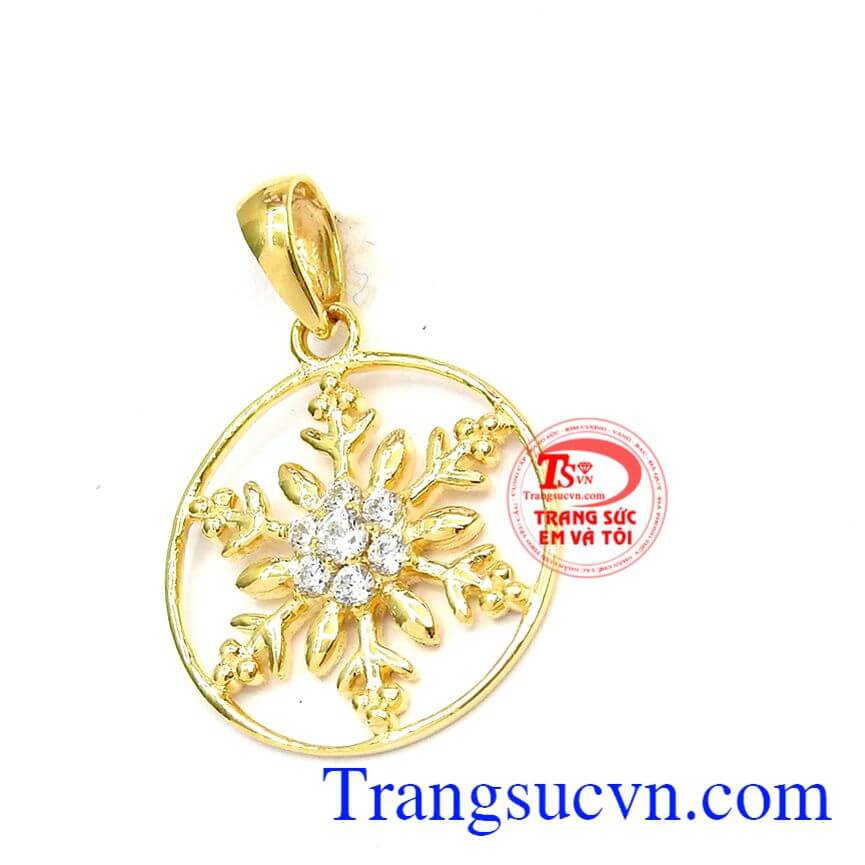 Mặt dây nữ vàng tuyết, Mặt dây vàng tây, Mặt dây dễ thương.