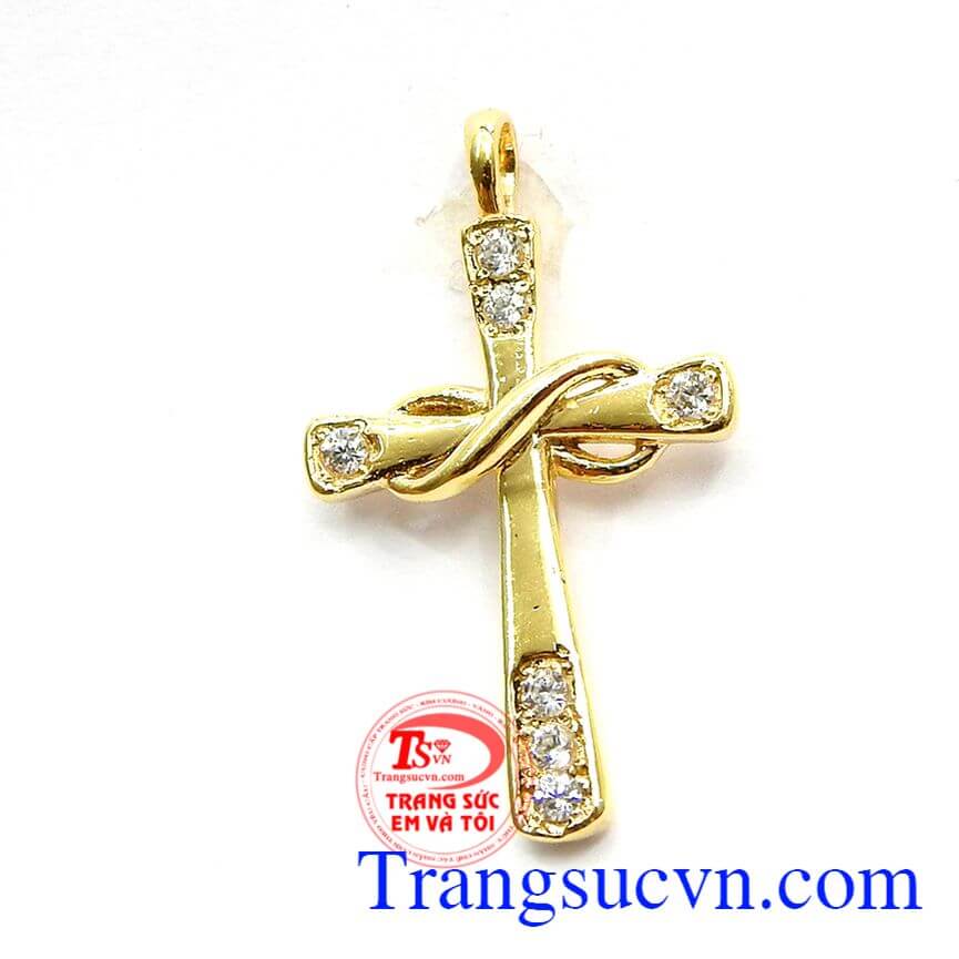 Mặt thập gi&aacute; v&agrave;ng, Mặt d&acirc;y nữ thời trang, Mặt d&acirc;y v&agrave;ng 10k.