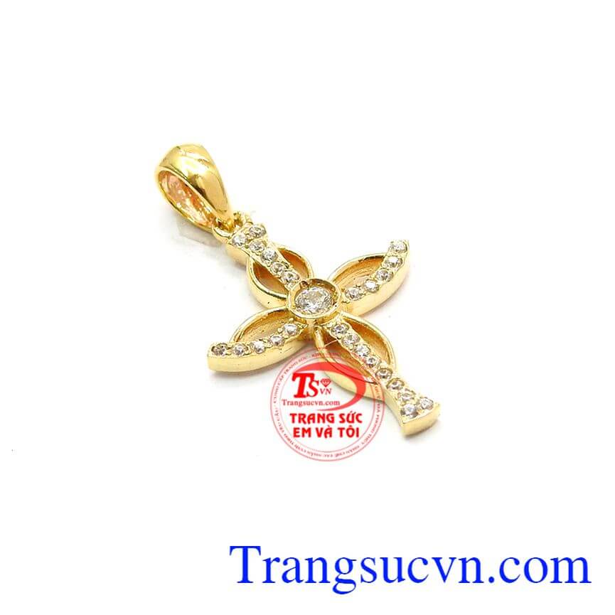 Mặt Th&aacute;nh G&aacute;i B&igrave;nh An, Mặt d&acirc;y nữ, Mặt d&acirc;y v&agrave;ng 10k.