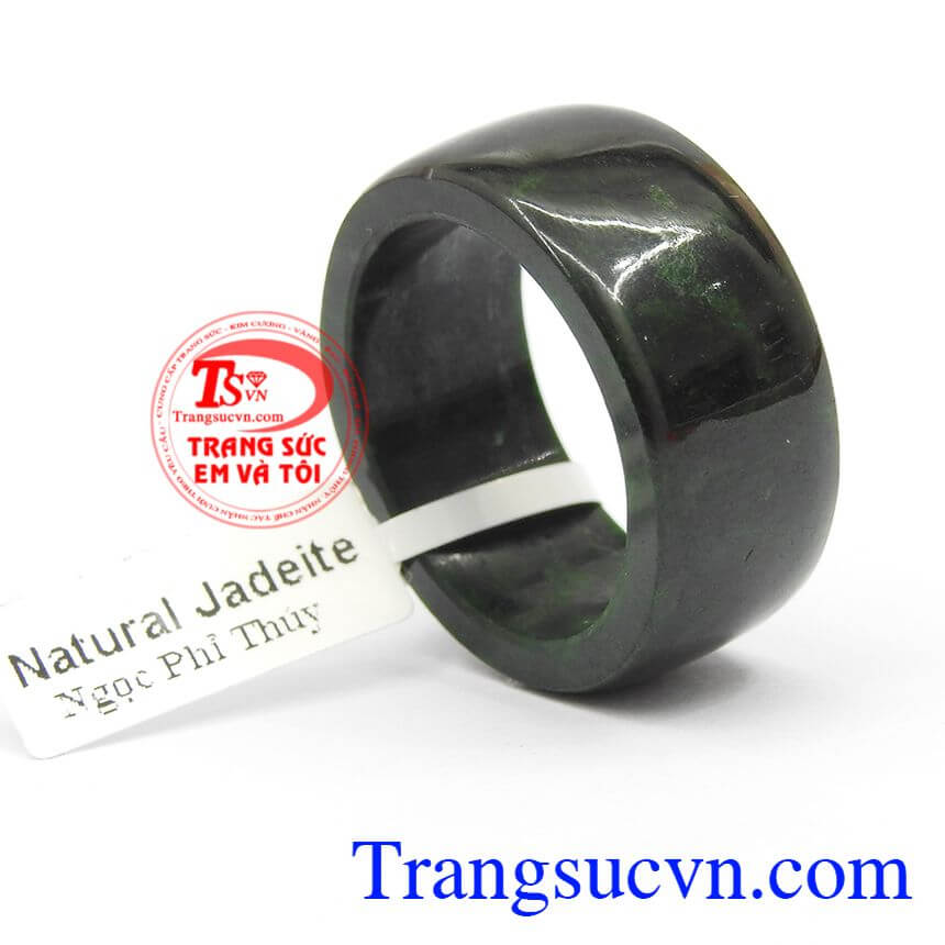 Nhẫn nam ngọc jadeite cầu an, Nhẫn phỉ th&uacute;y đẹp, nhẫn ngọc.