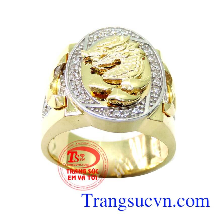 Nhẫn nam vàng mặt rồng, Nhẫn nam vàng tây, nhẫn nam vàng phong cách