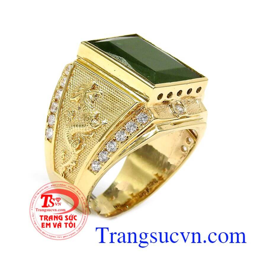 Nhẫn vàng 14k quyền lực, Nhẫn nam đẹp, nhẫn nam thời trang