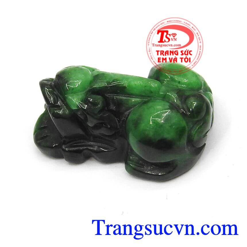 Tỳ hưu cẩm thạch tấn lộc, tỳ hưu phong thủy, tỳ hưu ngọc jadeite thiên nhiên.