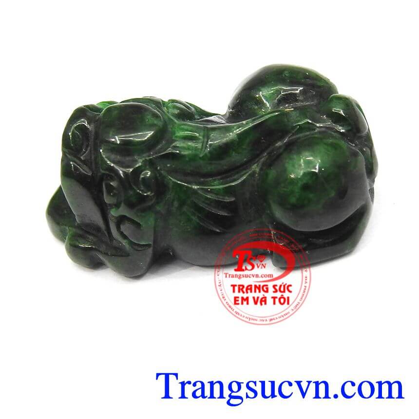 Tỳ hưu ngọc cẩm thạch thi&ecirc;n nhi&ecirc;n TSVN, tỳ hưu ngọc jadeite thi&ecirc;n nhi&ecirc;n, tỳ hưu phong thủy.
