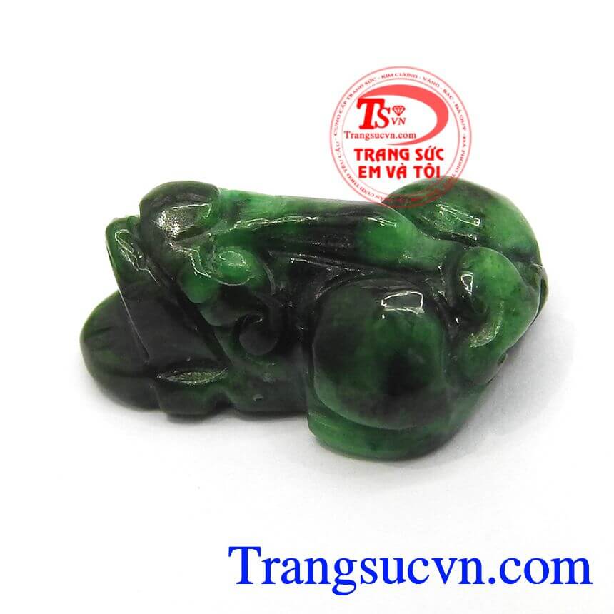 Tỳ hưu ngọc cẩm thạch xanh, tỳ hưu đẹp, tỳ hưu phong thủy.