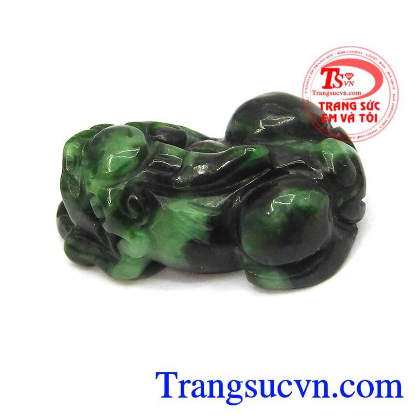 Tỳ hưu ngọc Natural Jadeite, tỳ hưu phong thủy bền đẹp, tỳ hưu ngọc cẩm thạch thi&ecirc;n nhi&ecirc;n.