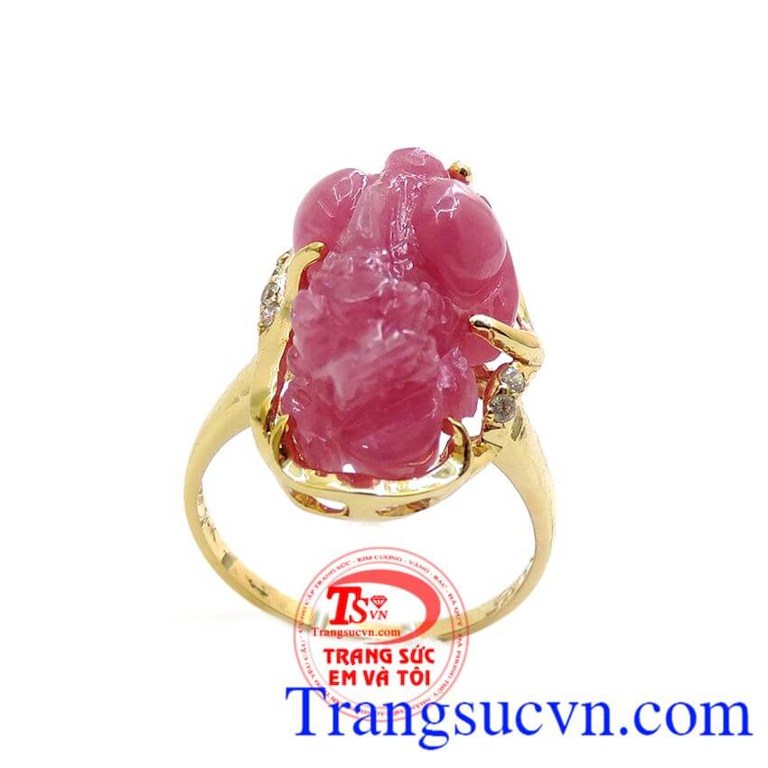 Nhẫn nữ tỳ hưu ruby mông cong, Nhẫn nữ tỳ hưu, nhẫn nữ đính đá đẳng cấp