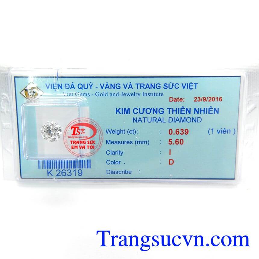 Kim Cương Thiên Nhiên 5.6 ly, Kim cương chất lượng cao