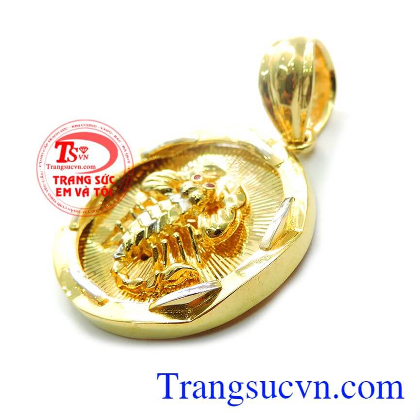 Mặt dây chuyền vàng nam hình bọ cạp cá tính, mặt dây vàng tây dành cho phái mạnh.