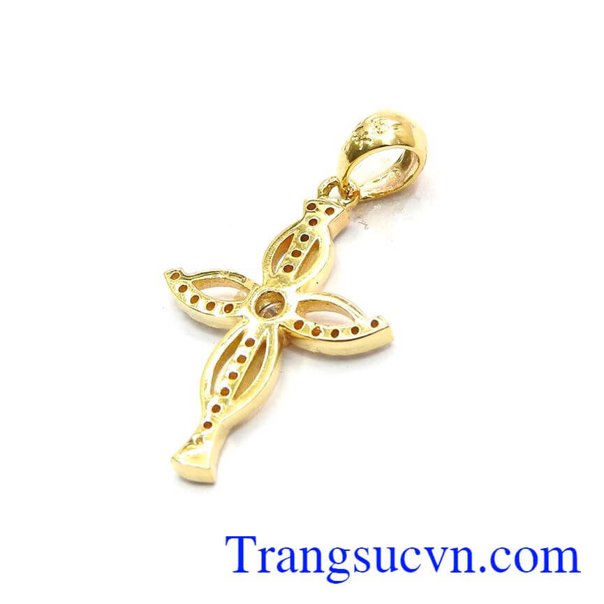 Mặt Th&aacute;nh G&aacute;i B&igrave;nh An, Mặt d&acirc;y nữ, Mặt d&acirc;y v&agrave;ng 10k.