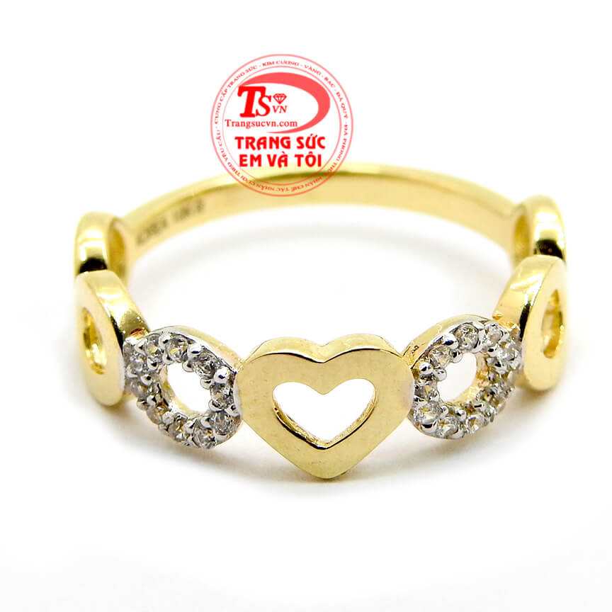Nhẫn nữ hạnh phúc, Nhẫn Nữ Vàng, nhẫn nữ 10k thời trang