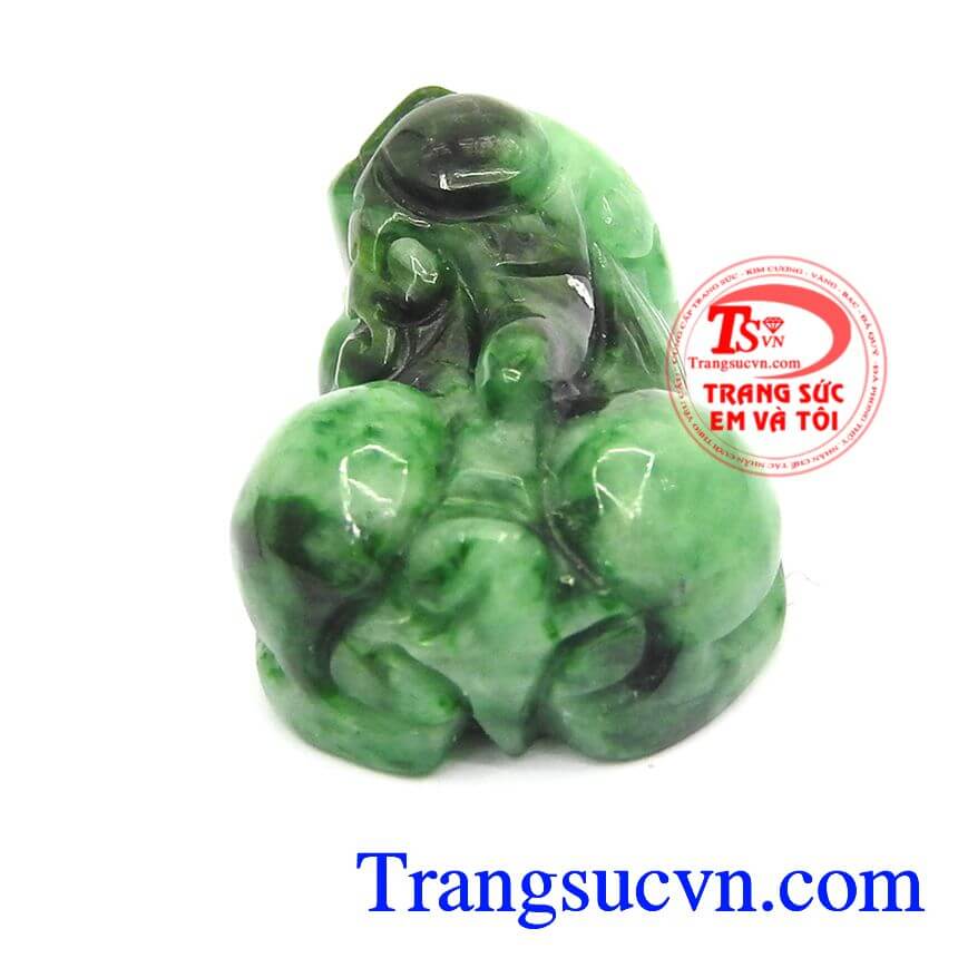 Tỳ hưu cẩm thạch an nhi&ecirc;n, tỳ hưu ngọc jadeite, tỳ hưu đẹp.