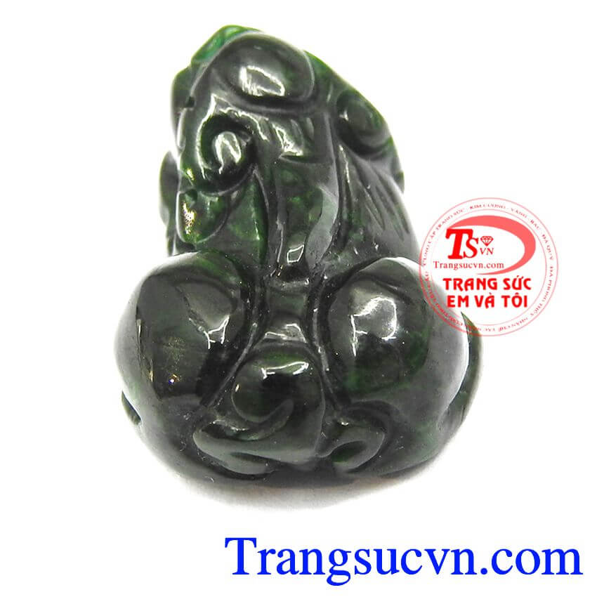 Tỳ hưu mặt dây ngọc cẩm thạch, tỳ hưu phong thủy, tỳ hưu ngọc bền đẹp.