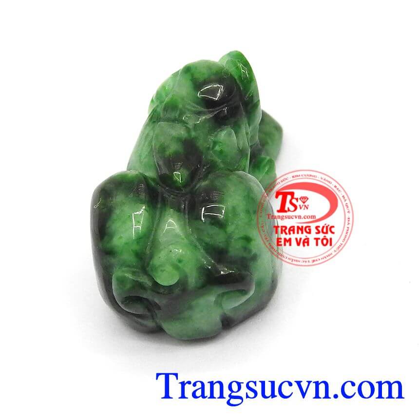 Tỳ hưu ngọc cẩm thạch - jadeite, tỳ hưu ngọc thiên nhiên, tỳ hưu ngọc sáng bóng.