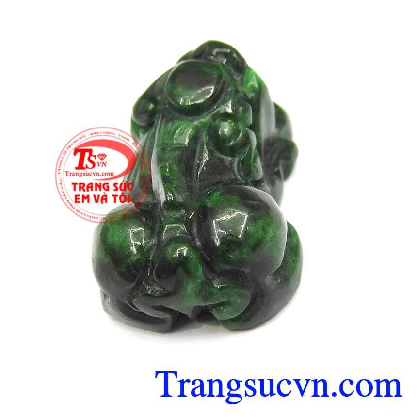 Tỳ hưu ngọc cẩm thạch thi&ecirc;n nhi&ecirc;n TSVN, tỳ hưu ngọc jadeite thi&ecirc;n nhi&ecirc;n, tỳ hưu phong thủy.