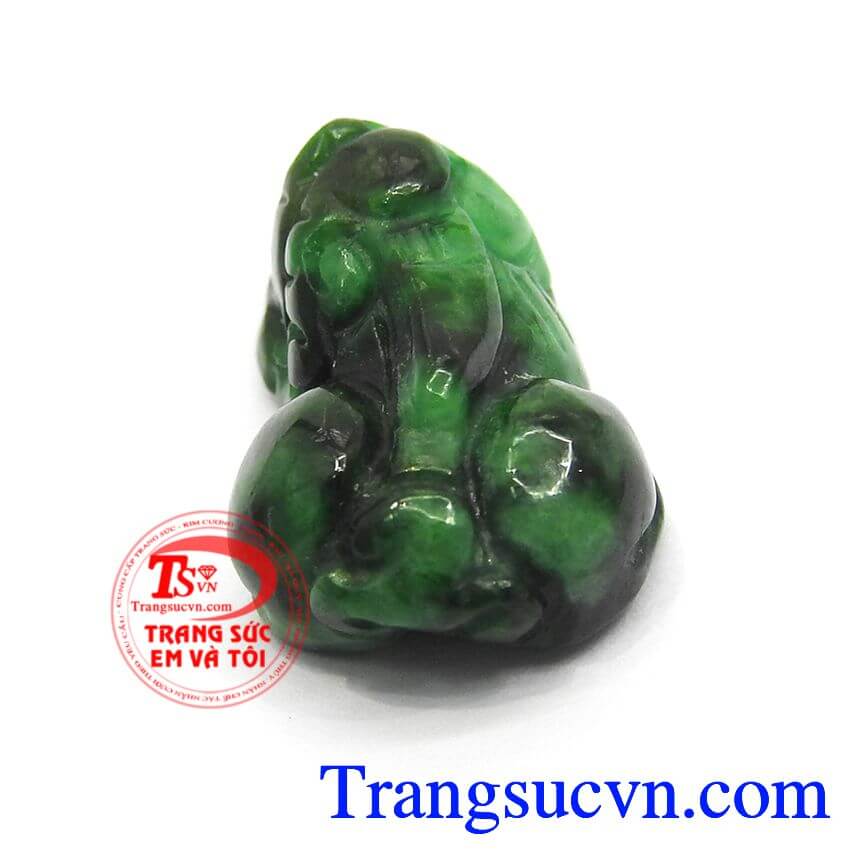 Tỳ hưu ngọc cẩm thạch xanh, tỳ hưu đẹp, tỳ hưu phong thủy.