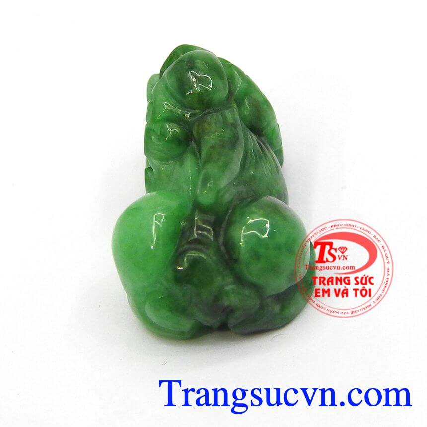 Tỳ hưu ngọc Jadeite thi&ecirc;n nhi&ecirc;n, tỳ hưu phong thủy, tỳ hưu loại nhỏ