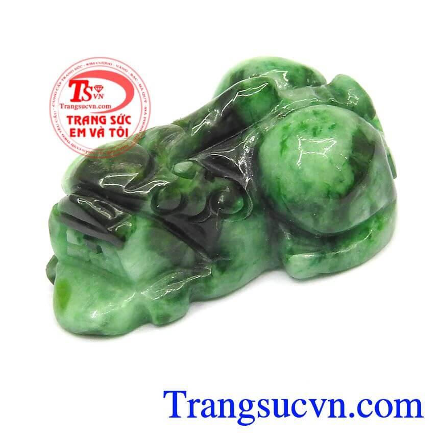 Tỳ hưu cẩm thạch an nhi&ecirc;n, tỳ hưu ngọc jadeite, tỳ hưu đẹp.