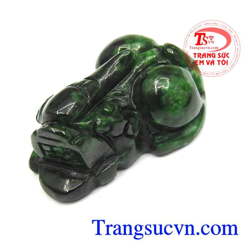 Tỳ hưu giữ của, tỳ hưu jadeite thiên nhiên, tỳ hưu ngọc bền đẹp.