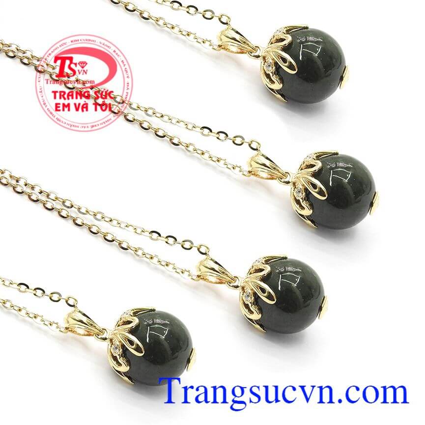 Mặt dây nữ quý phái, Mặt dây nữ ngọc cẩm thạch, Mặt dây sang trọng 