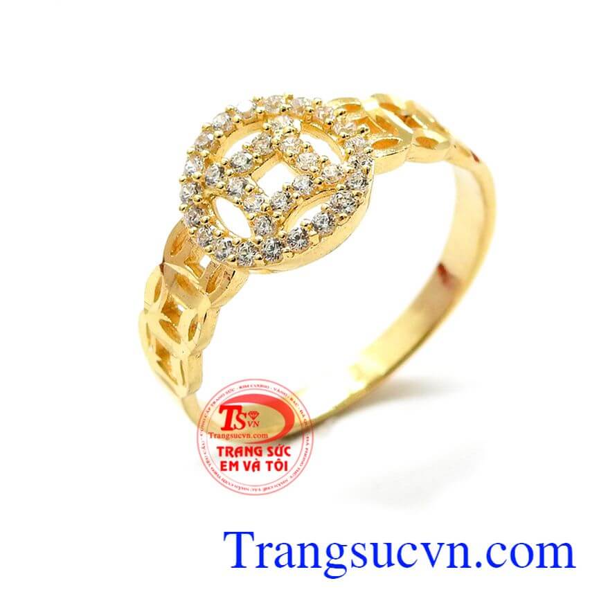 Mẫu nhẫn kim tiền ph&aacute;t t&agrave;i ph&aacute;t lộc.