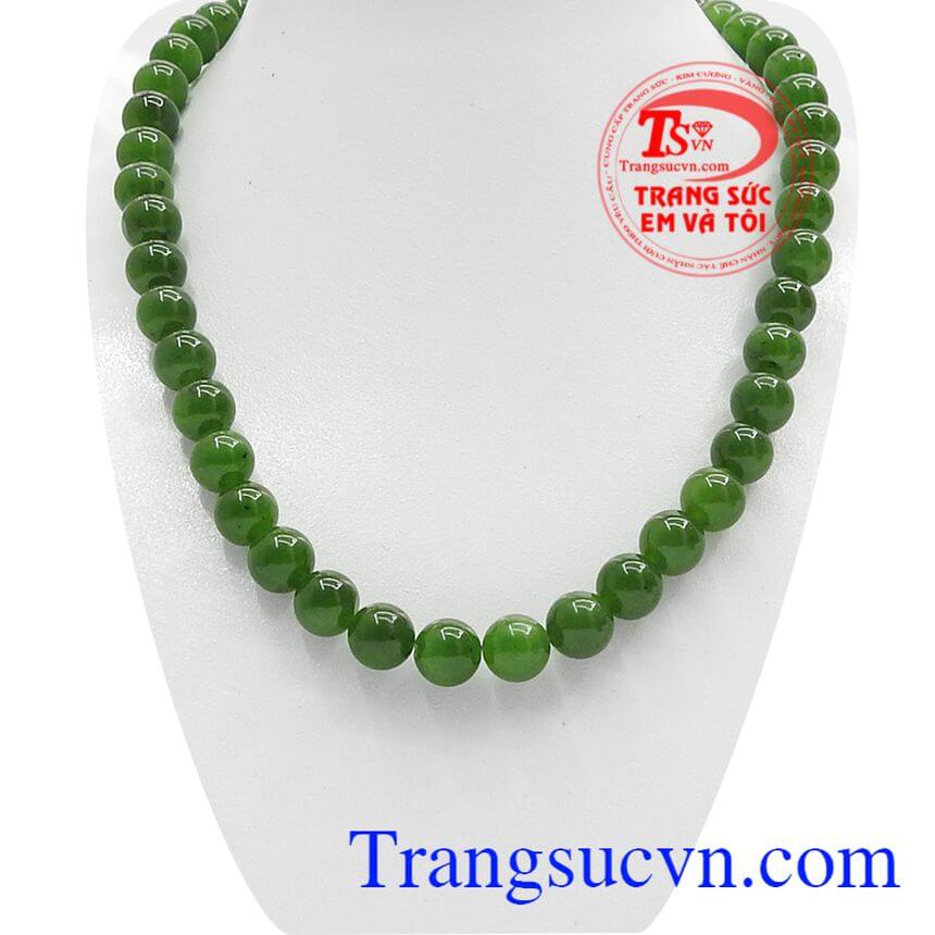 Chuỗi ngọc Myanma, chuỗi ngọc đeo cổ, chuỗi ngọc cẩm thạch thiên nhiên.