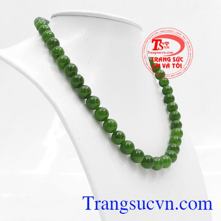 Chuỗi ngọc Myanma, chuỗi ngọc đeo cổ, chuỗi ngọc cẩm thạch thiên nhiên.