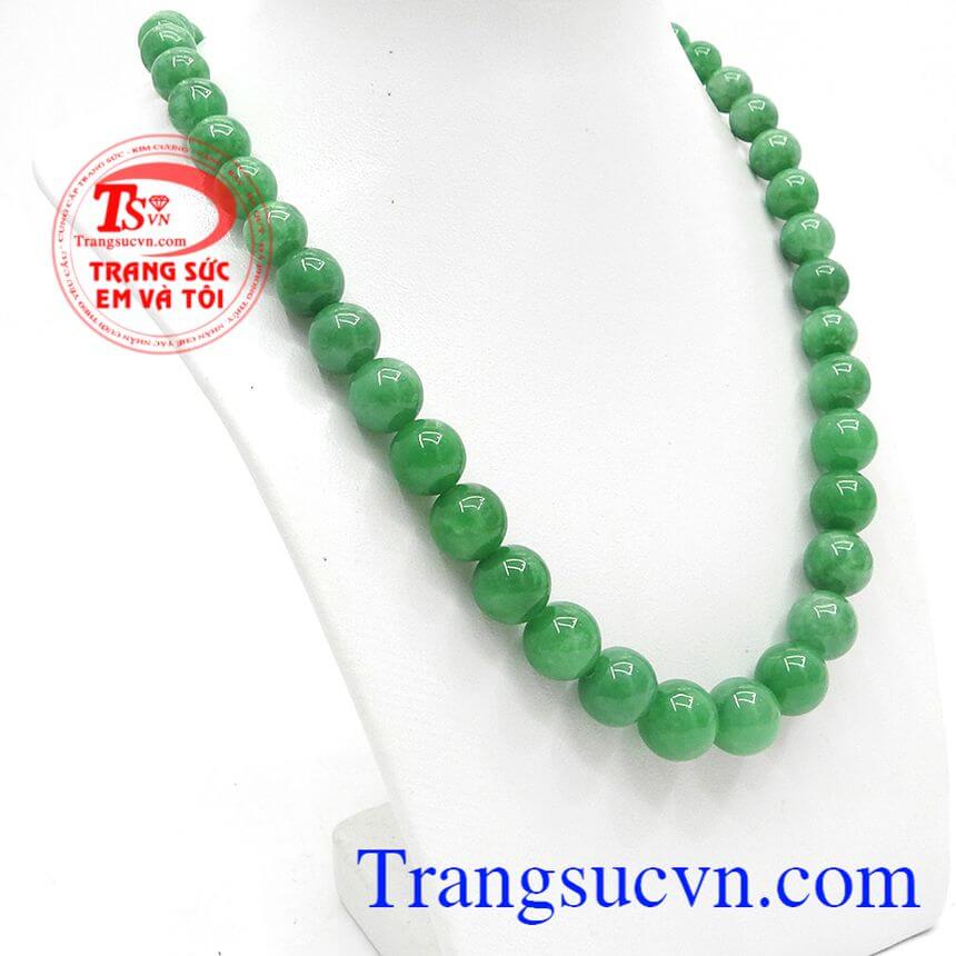 Chuỗi vòng cổ ngọc cẩm thạch, chuỗi ngọc đẹp, chuỗi ngọc dành cho quý cô.