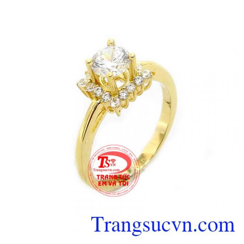 Nhẫn cô nàng sành điệu vàng 10k, nhẫn vàng tây, nhẫn nữ đẹp. 