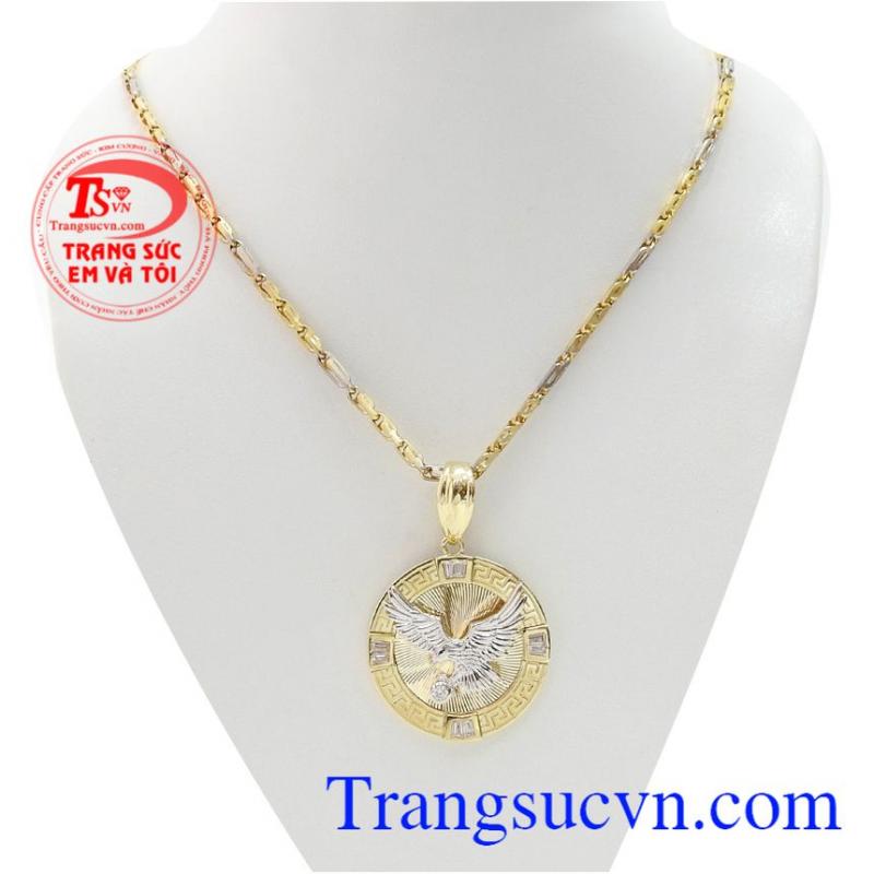 Bộ trang sức chim ưng mạnh mẽ, bộ trang sức nam đẹp. 