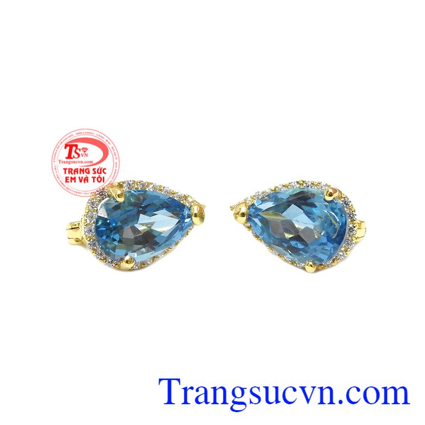 Hoa tai topaz quyến rũ, Hoa tai topaz, hoa tai sang trọng cho phái đẹp. 