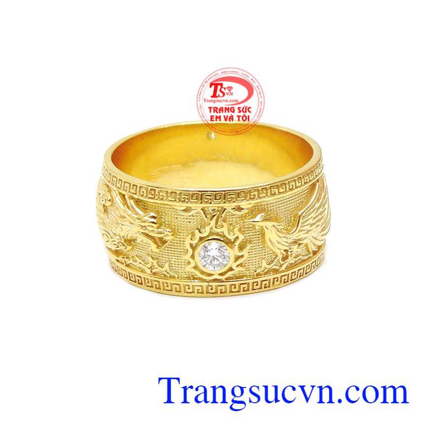 Nhẫn nữ kim cương, nhẫn rồng phượng độc đáo.