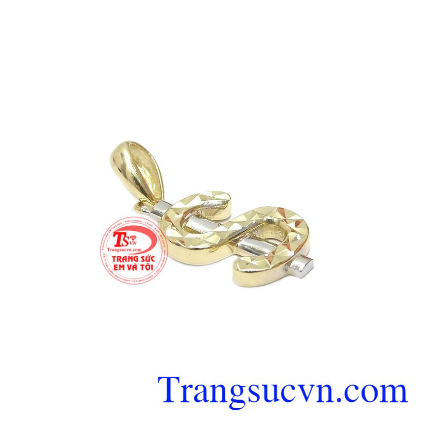 Mặt dây chuyền vàng tây, mặt dây vàng nhập khẩu. 