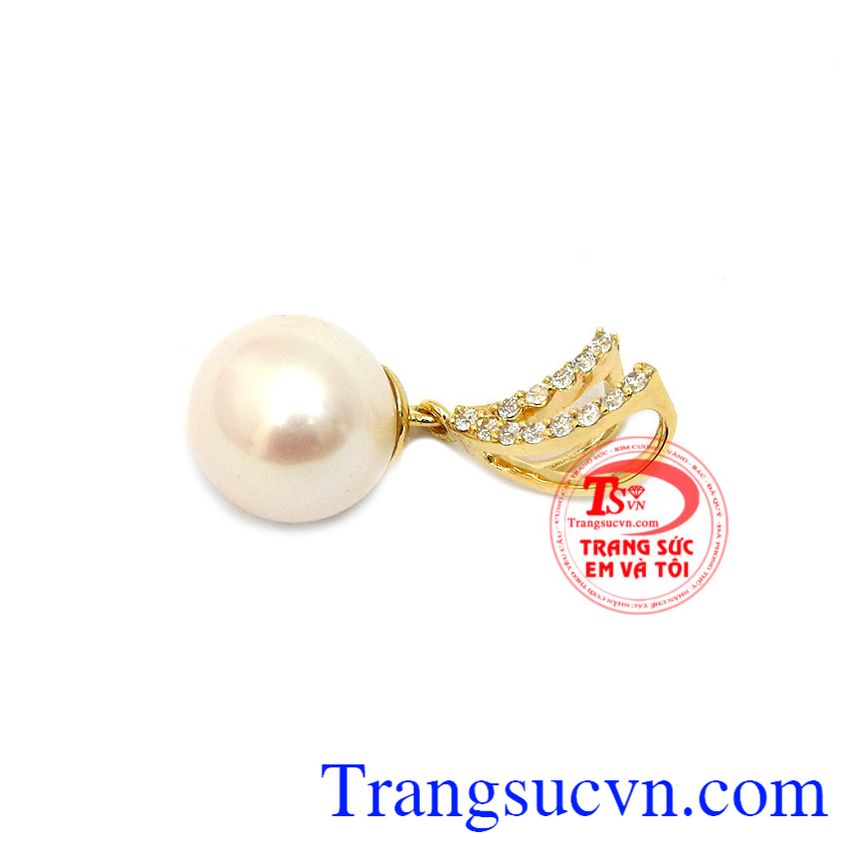 Mặt dây chuyền vàng, mặt dây ngọc trai, mặt dây vàng tây đẹp